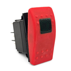 Rocker Switch, Red Light 3-Pos Carling, 15/10 Amps